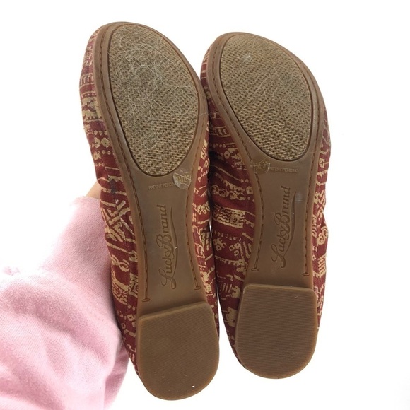 Lucky Brand Emmie Ballet Flats Southwest Print Shoes Aztec Tribal Western Size 7 - Picture 7 of 10